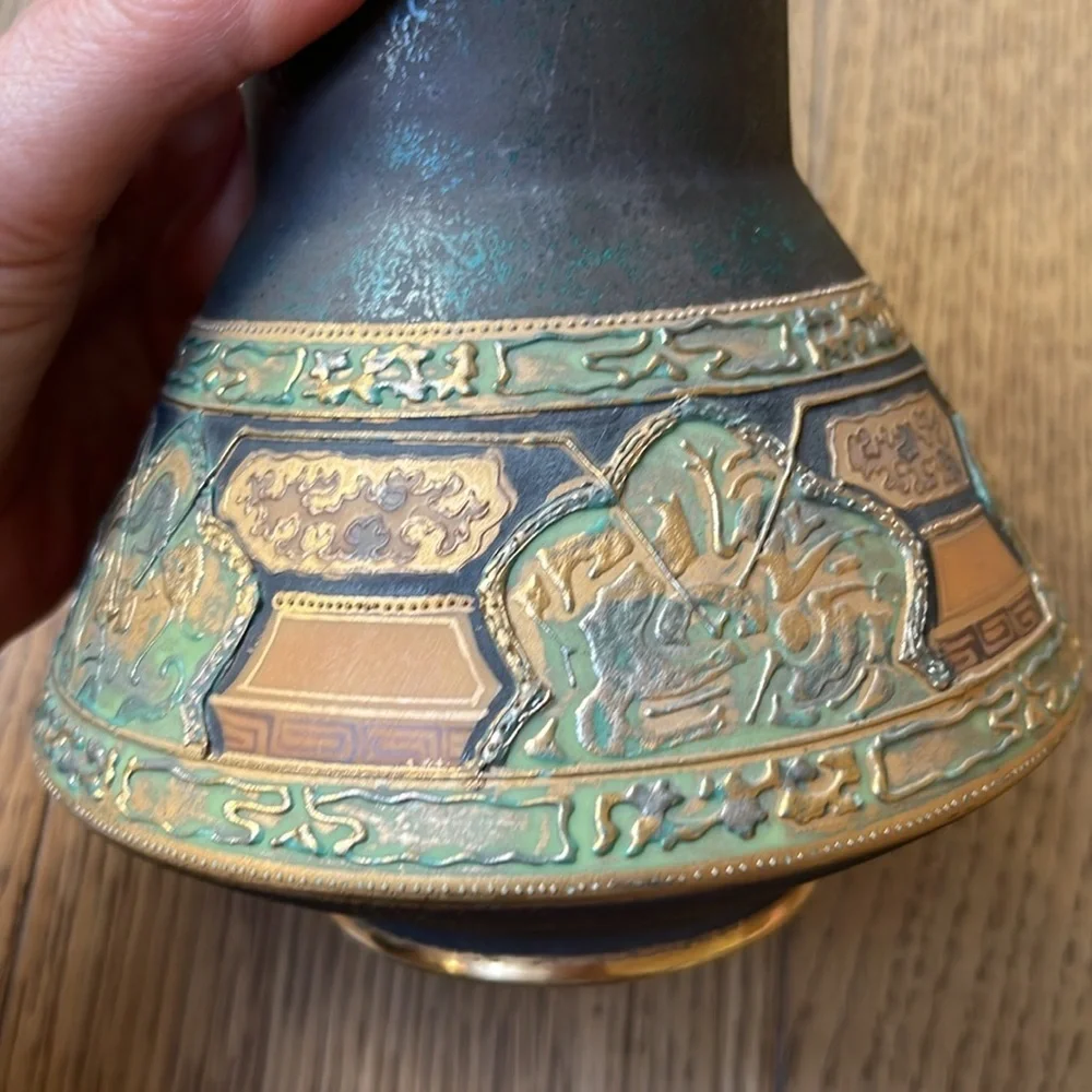 Nippon Morimura Hand Painted Amphora Vase Circa 1911-1921